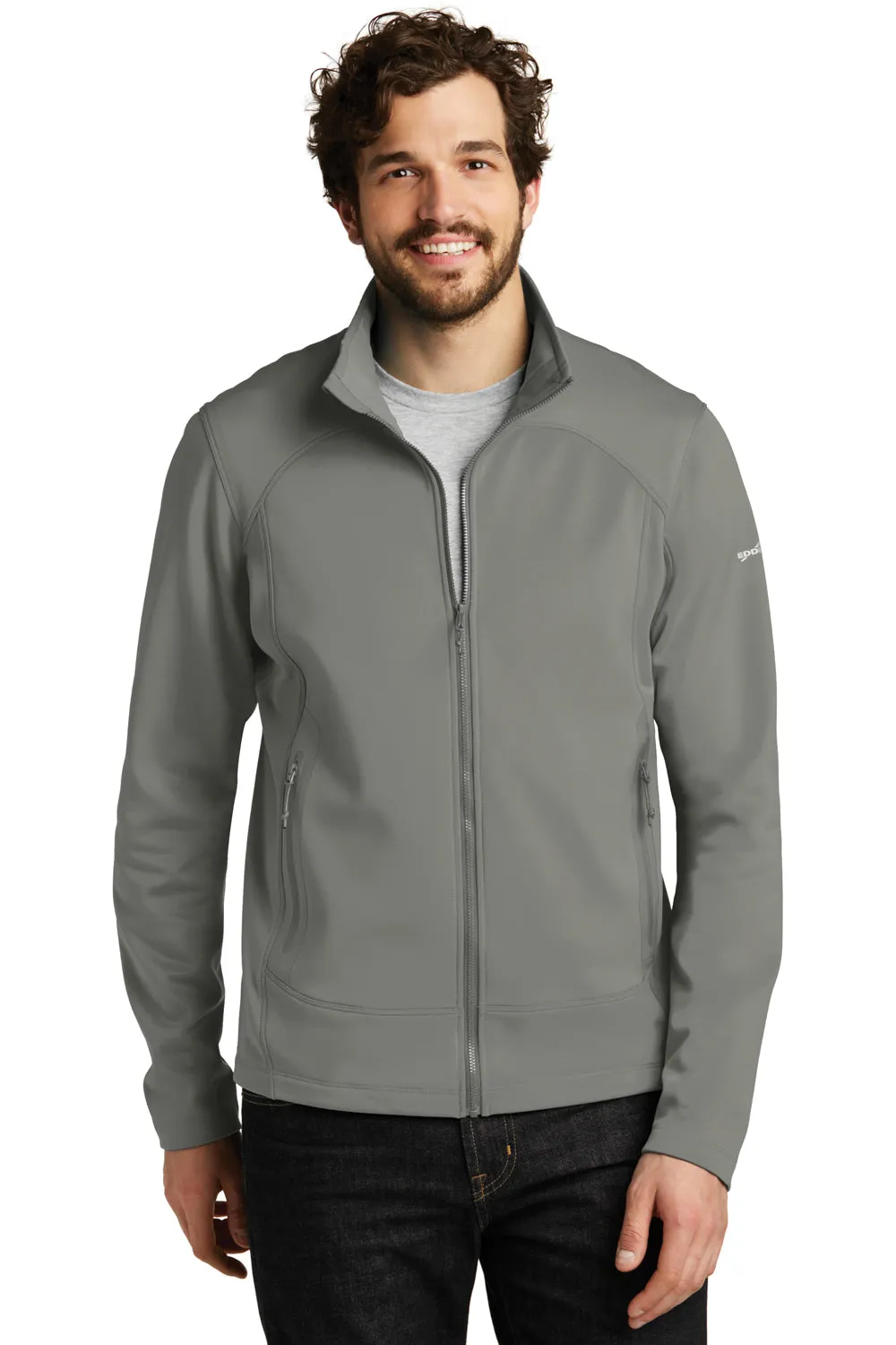 Eddie Bauer Mens Highpoint Pill Resistant Fleece Full Zip Jacket - Metal Grey  Exquisite Clothing Eddie-Bauer