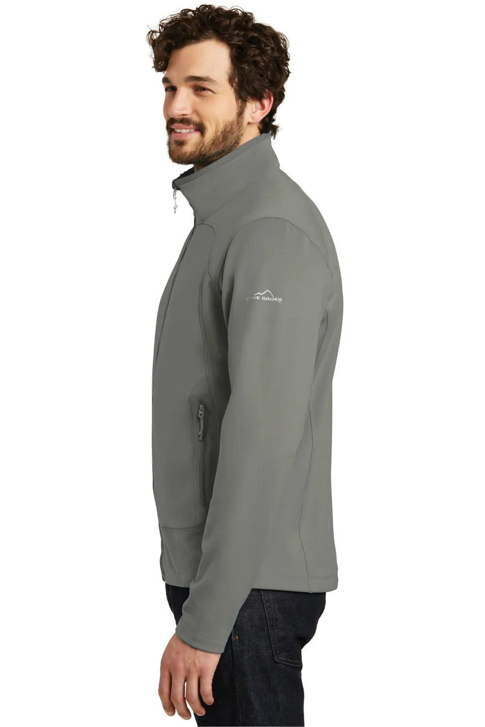 Eddie Bauer Mens Highpoint Pill Resistant Fleece Full Zip Jacket - Metal Grey  Exquisite Clothing Eddie-Bauer
