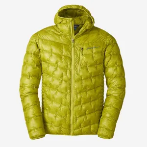 Eddie Bauer Men's Microtherm 1000 Down Hoodie - Chartreuse Eddie Bauer