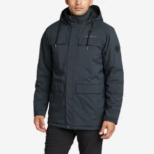 Eddie Bauer Men's Mountain Town Insulated Parka Jacket - Grey Eddie Bauer