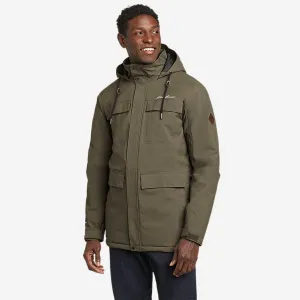 Eddie Bauer Men's Mountain Town Insulated Parka Jacket - Light Green Eddie Bauer