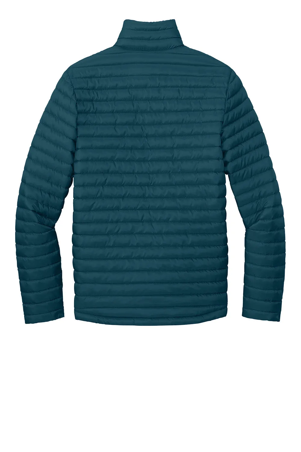 Eddie Bauer Mens Packable Quilted Water Resistant Full Zip Jacket - Adriatic Blue  Exquisite Clothing Eddie-Bauer