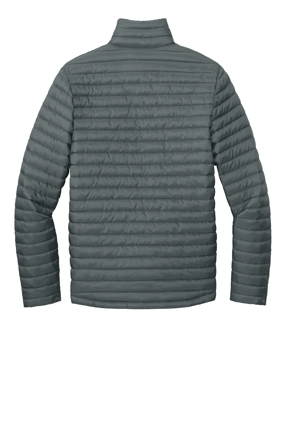 Eddie Bauer Mens Packable Quilted Water Resistant Full Zip Jacket - Metal Grey  Exquisite Clothing Eddie-Bauer