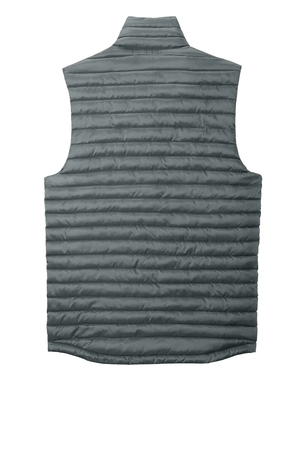 Eddie Bauer Mens Packable Quilted Water Resistant Full Zip Vest - Metal Grey  Exquisite Clothing Eddie-Bauer