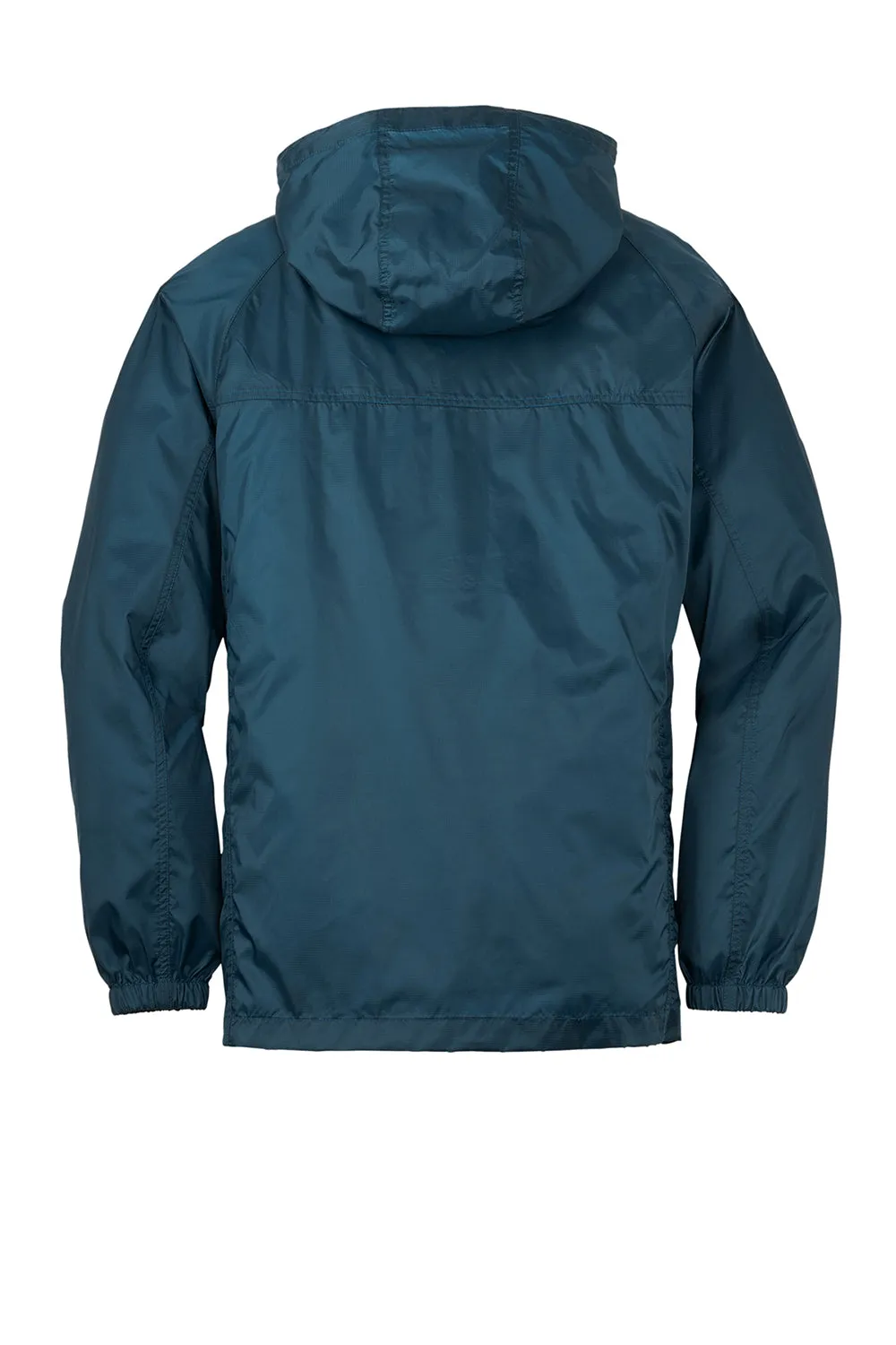 Eddie Bauer Mens Packable Wind Resistant Full Zip Hooded Jacket - Adriatic Blue  Exquisite Clothing Eddie-Bauer