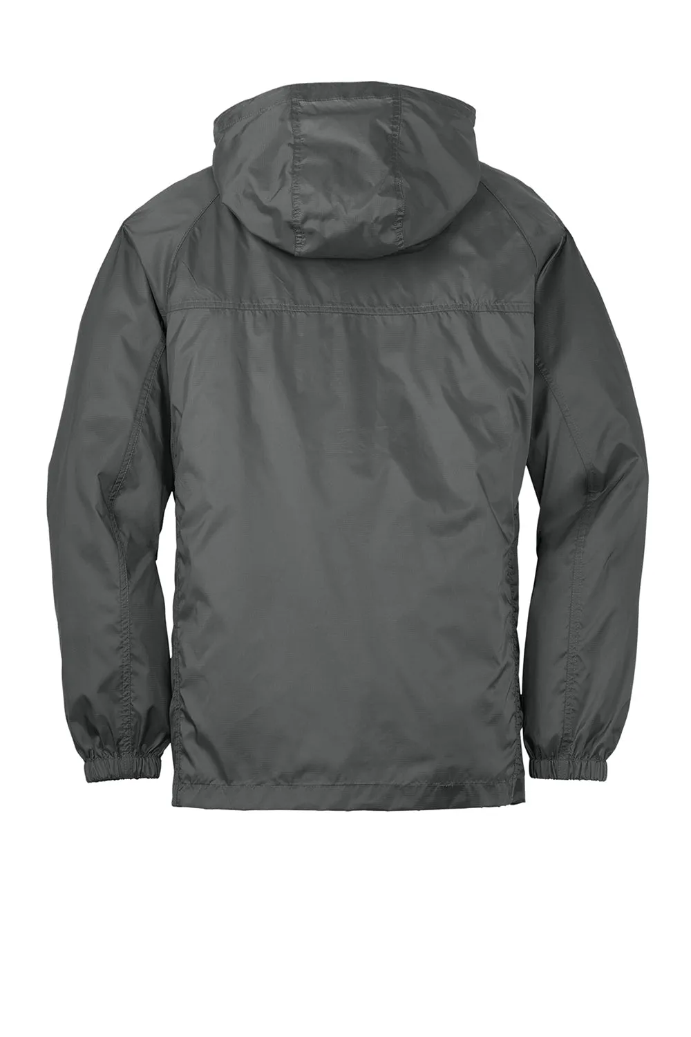 Eddie Bauer Mens Packable Wind Resistant Full Zip Hooded Jacket - Steel Grey  Exquisite Clothing Eddie-Bauer