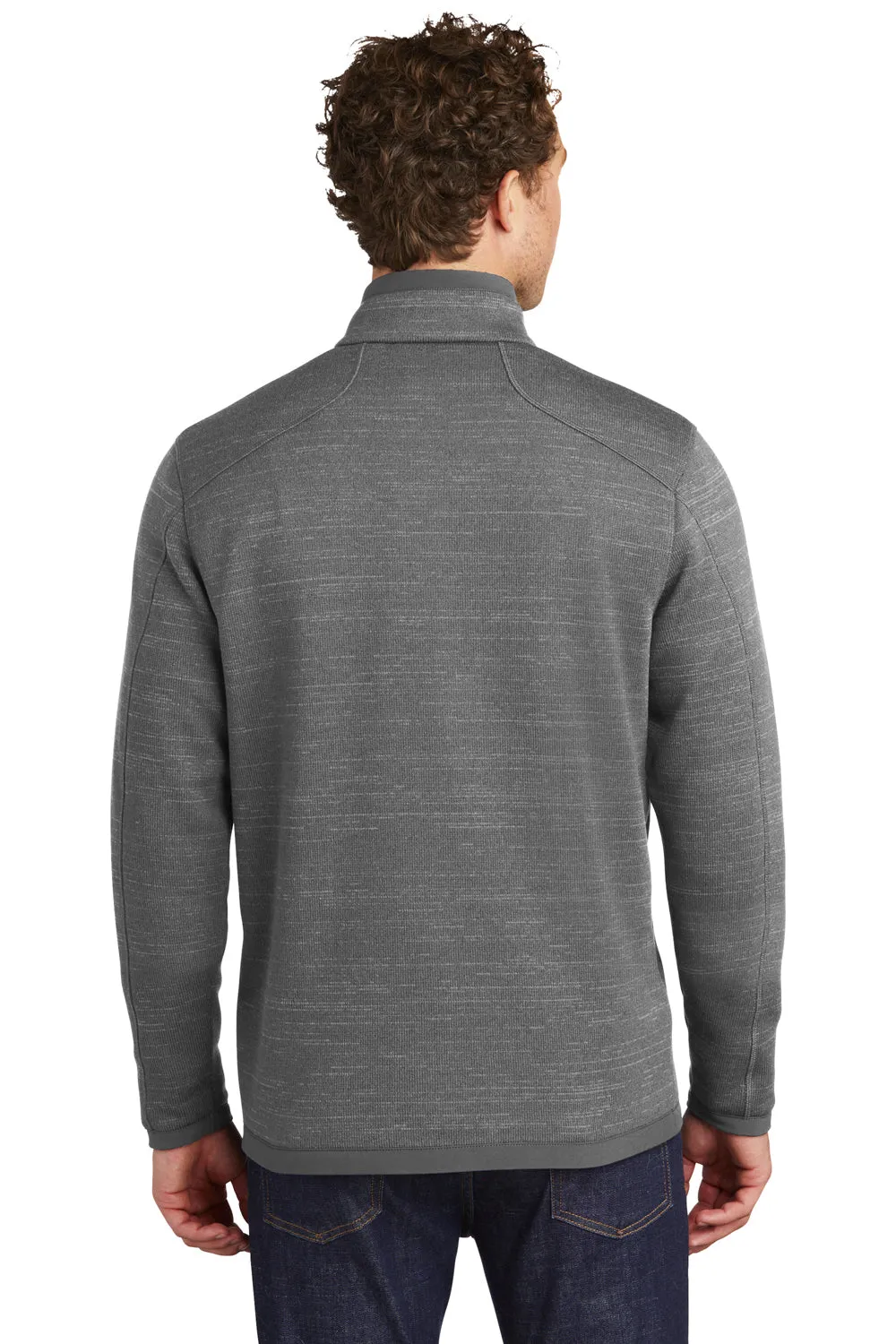 Eddie Bauer Mens Pill Resistant Fleece 1/4 Zip Jacket - Heather Dark Grey  Exquisite Clothing Eddie-Bauer