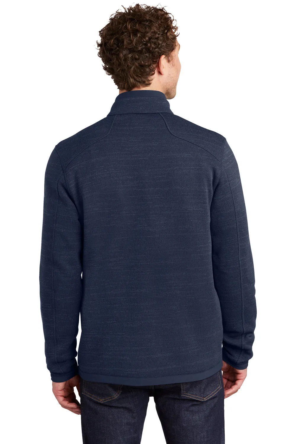 Eddie Bauer Mens Pill Resistant Fleece Full Zip Jacket - Heather River Navy Blue  Exquisite Clothing Eddie-Bauer