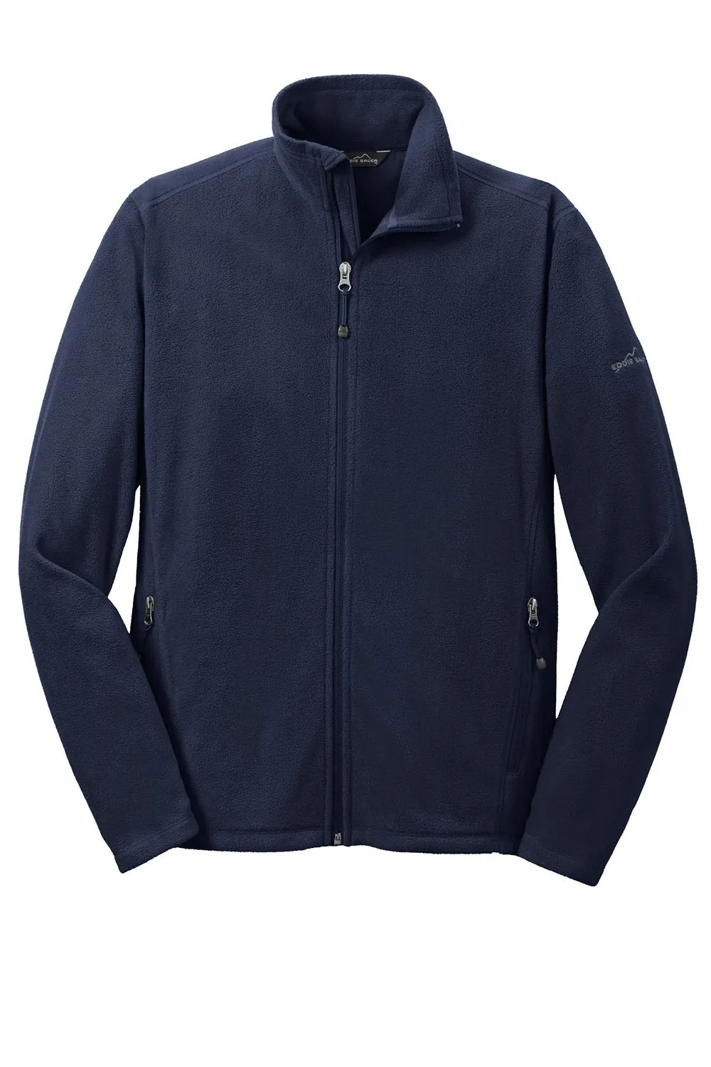 Eddie Bauer Mens Pill Resistant Microfleece Full Zip Jacket - Navy Blue  Exquisite Clothing Eddie-Bauer