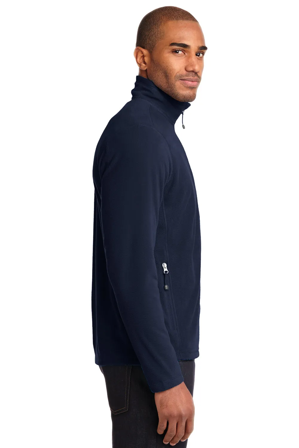 Eddie Bauer Mens Pill Resistant Microfleece Full Zip Jacket - Navy Blue  Exquisite Clothing Eddie-Bauer