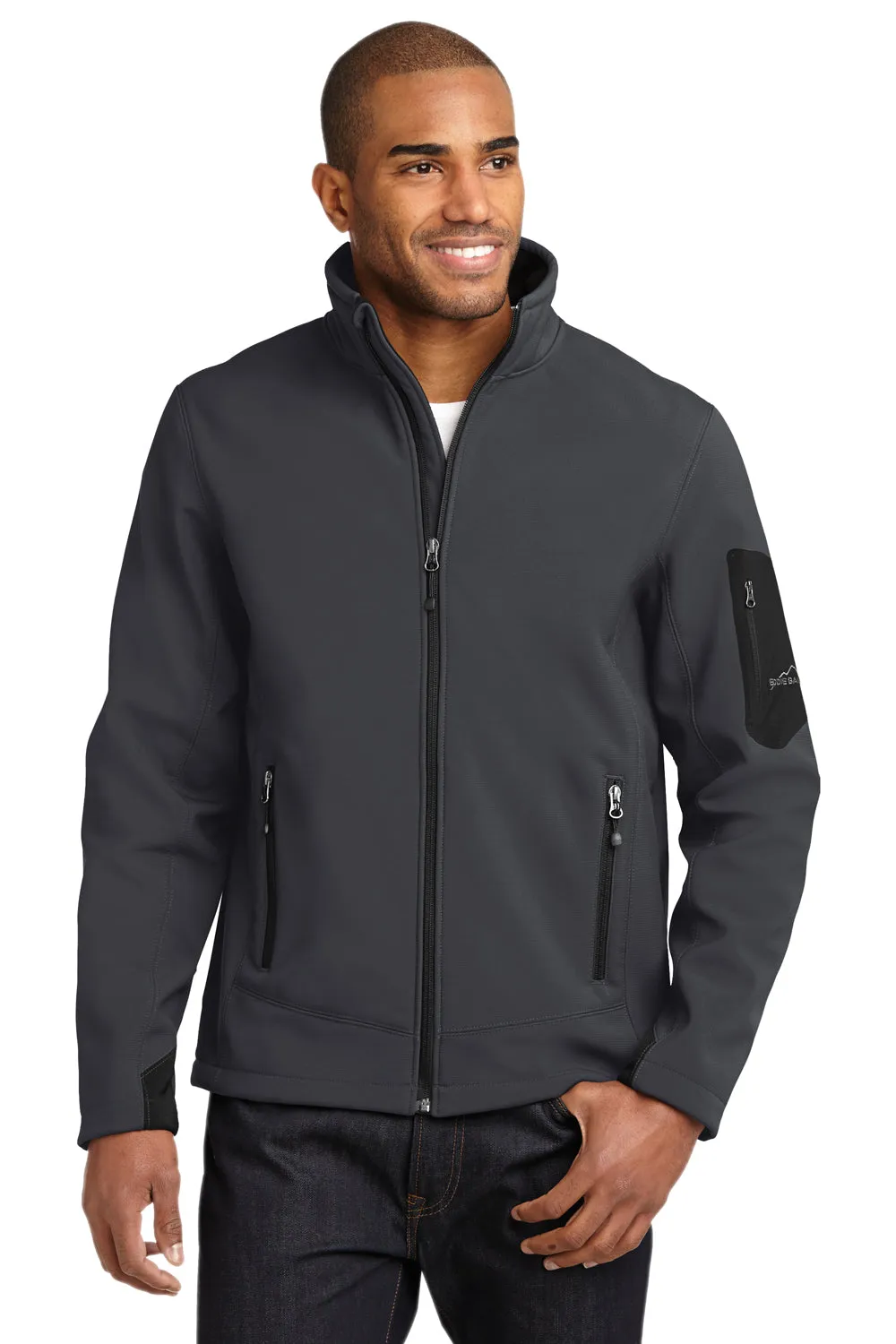 Eddie Bauer Mens Rugged Water Resistant Full Zip Jacket - Steel Grey  Exquisite Clothing Eddie-Bauer