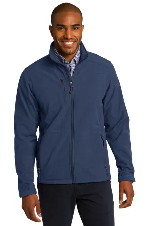 Eddie Bauer Mens Shaded Crosshatch Wind & Water Resistant Full Zip Jacket - Blue  Exquisite Clothing Eddie-Bauer