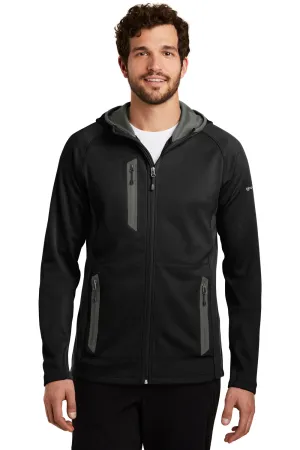 Eddie Bauer Mens Sport Pill Resistant Fleece Full Zip Hooded Jacket - Black  Exquisite Clothing Eddie-Bauer