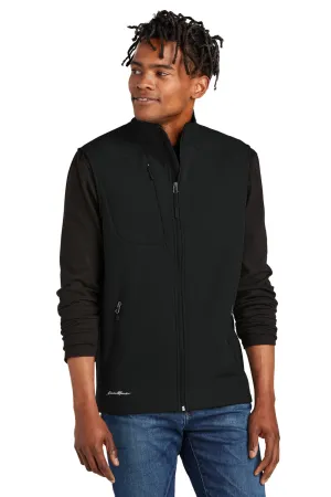 Eddie Bauer Mens Stretch Soft Shell Full Zip Vest - Deep Black  Exquisite Clothing Eddie-Bauer