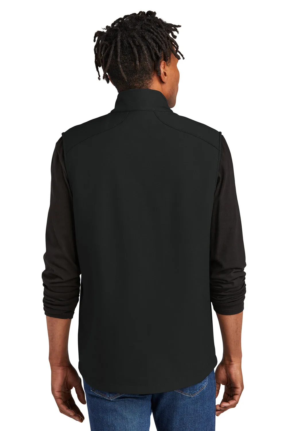 Eddie Bauer Mens Stretch Soft Shell Full Zip Vest - Deep Black  Exquisite Clothing Eddie-Bauer