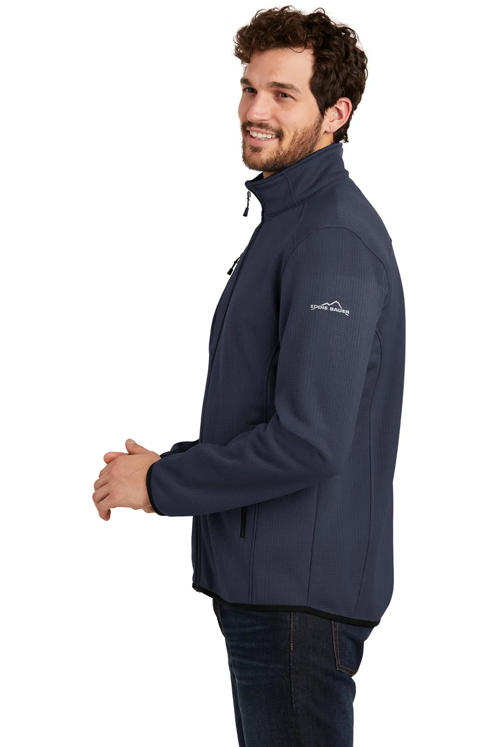 Eddie Bauer Mens Trail Water Resistant Full Zip Jacket - River Navy Blue  Exquisite Clothing Eddie-Bauer