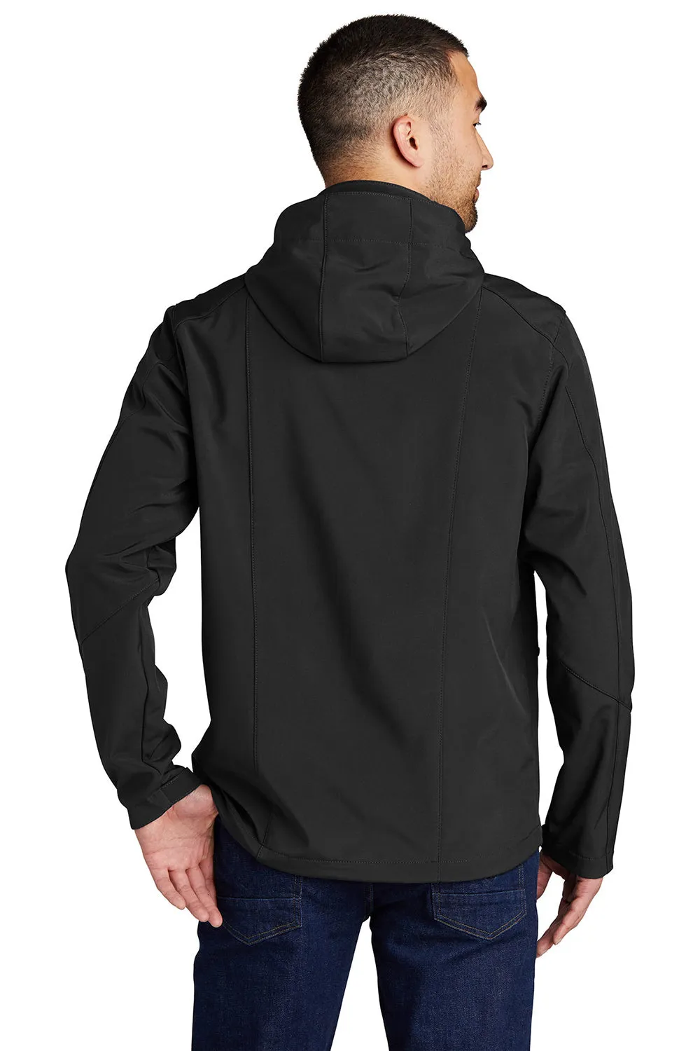 Eddie Bauer Mens Water Resistant Full Zip Hooded Jacket - Black  Exquisite Clothing Eddie-Bauer