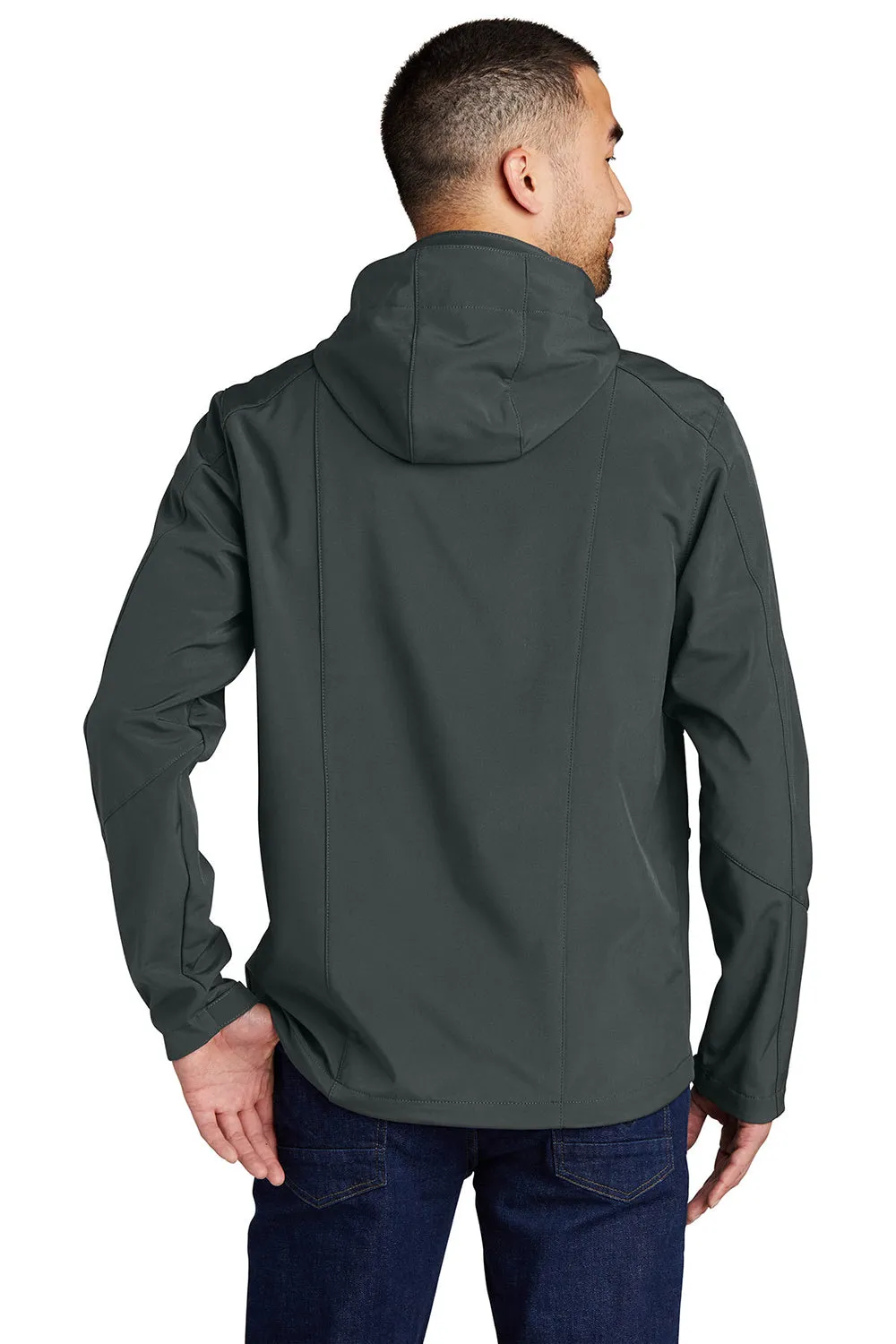 Eddie Bauer Mens Water Resistant Full Zip Hooded Jacket - Steel Grey  Exquisite Clothing Eddie-Bauer