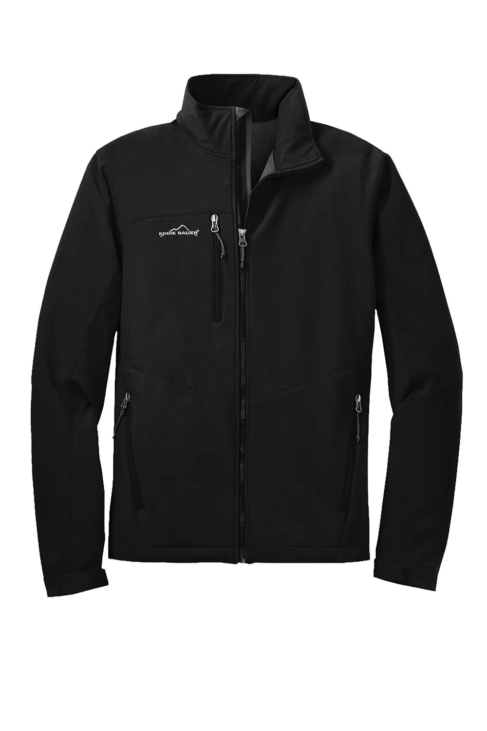 Eddie Bauer Mens Water Resistant Full Zip Jacket - Black  Exquisite Clothing Eddie-Bauer