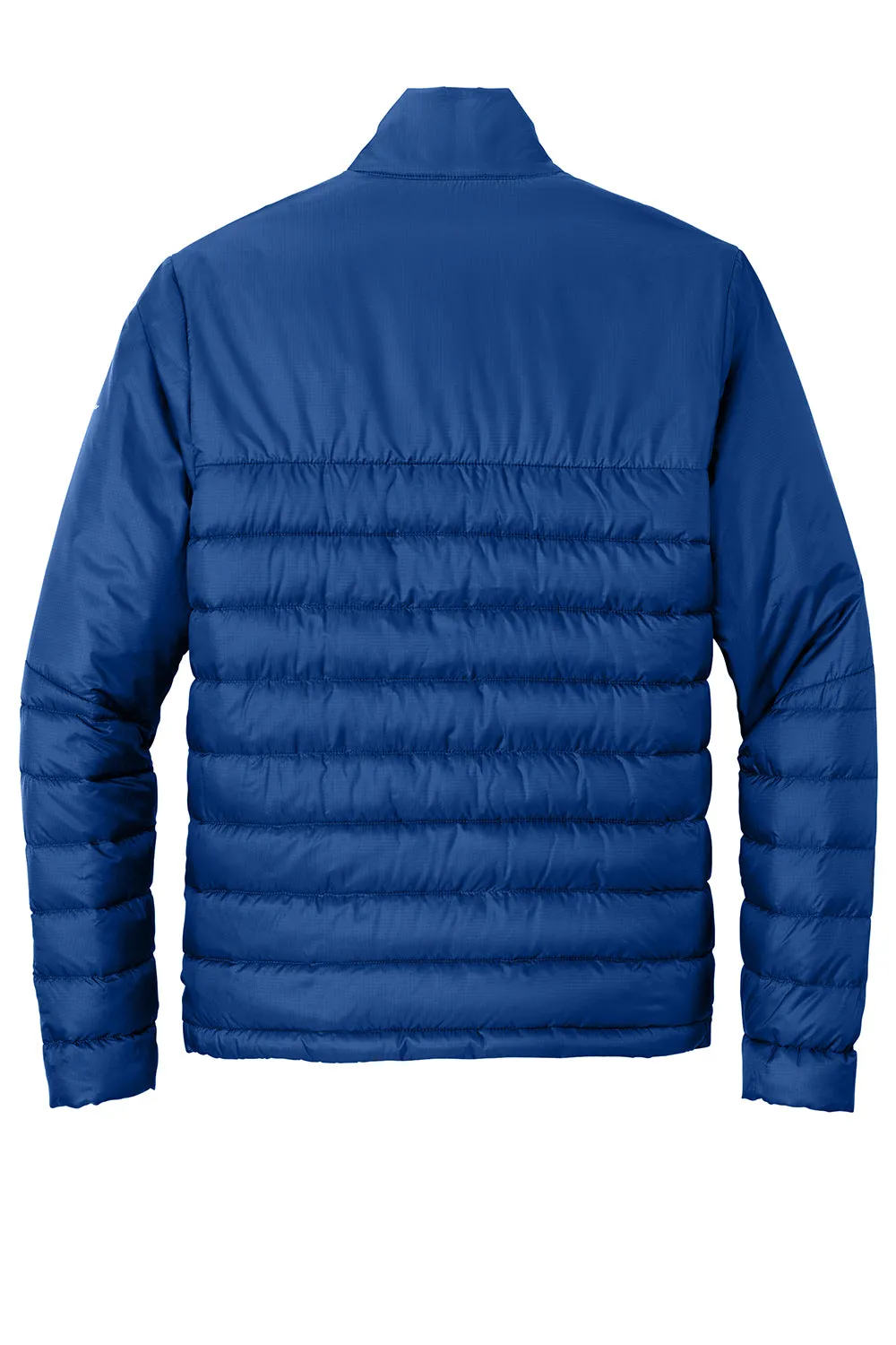 Eddie Bauer Mens Water Resistant Quilted Full Zip Jacket - Cobalt Blue