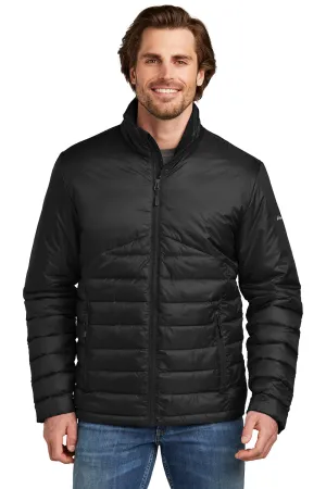Eddie Bauer Mens Water Resistant Quilted Full Zip Jacket - Deep Black  Exquisite Clothing Eddie-Bauer