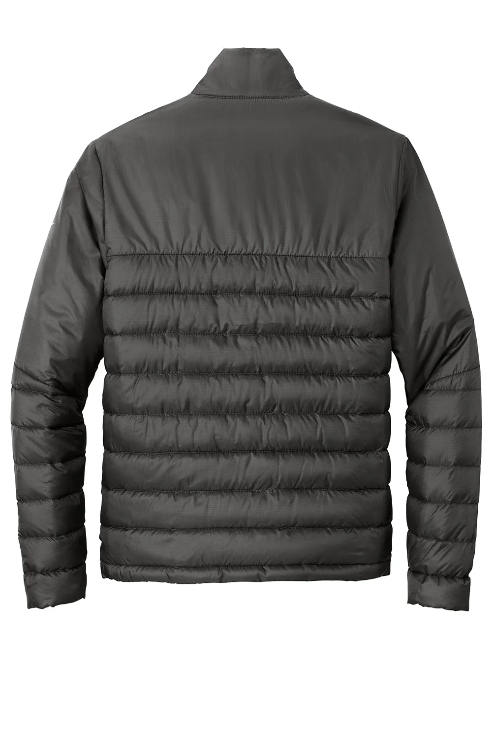 Eddie Bauer Mens Water Resistant Quilted Full Zip Jacket - Iron Gate Grey  Exquisite Clothing Eddie-Bauer
