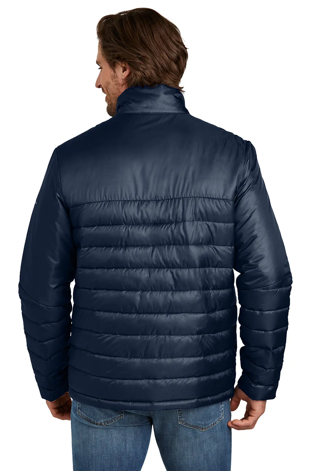 Eddie Bauer Mens Water Resistant Quilted Full Zip Jacket - River Navy Blue  Exquisite Clothing Eddie-Bauer