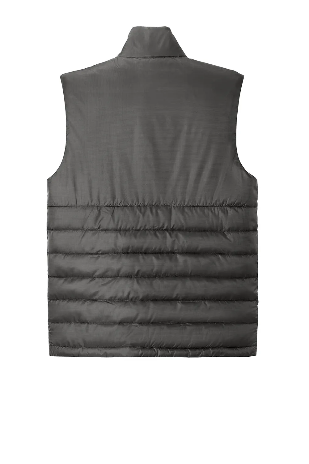 Eddie Bauer Mens Water Resistant Quilted Full Zip Vest - Iron Gate Grey  Exquisite Clothing Eddie-Bauer