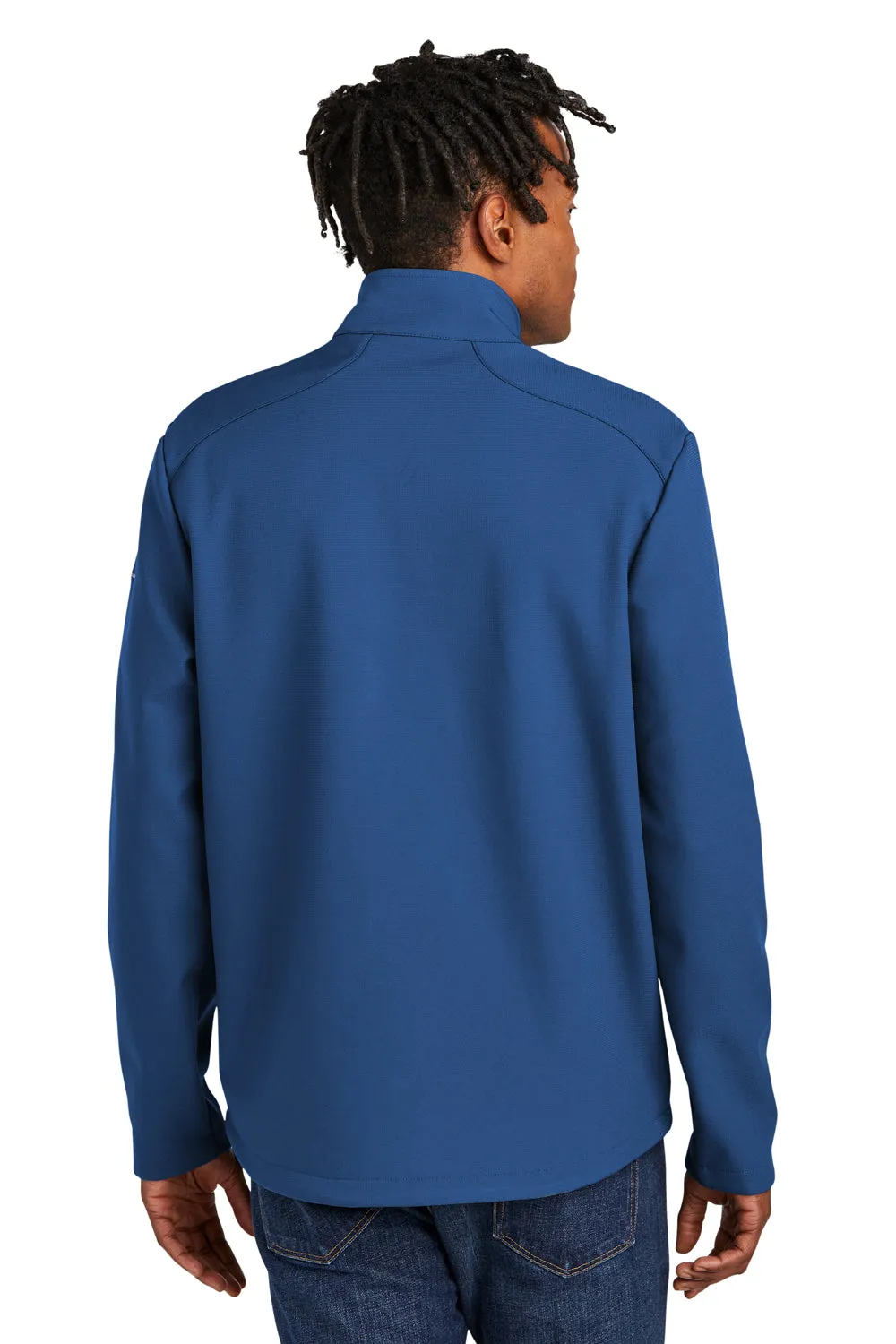 Eddie Bauer Mens Water Resistant Stretch Full Zip Soft Shell Jacket - Cobalt Blue