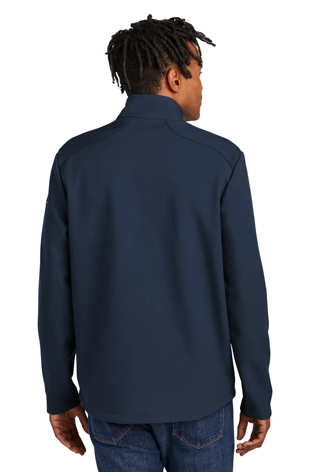 Eddie Bauer Mens Water Resistant Stretch Full Zip Soft Shell Jacket - River Navy Blue