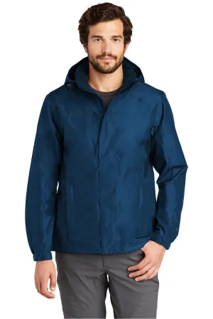 Eddie Bauer Mens Waterproof Full Zip Hooded Jacket - Deep Sea Blue  Exquisite Clothing Eddie-Bauer