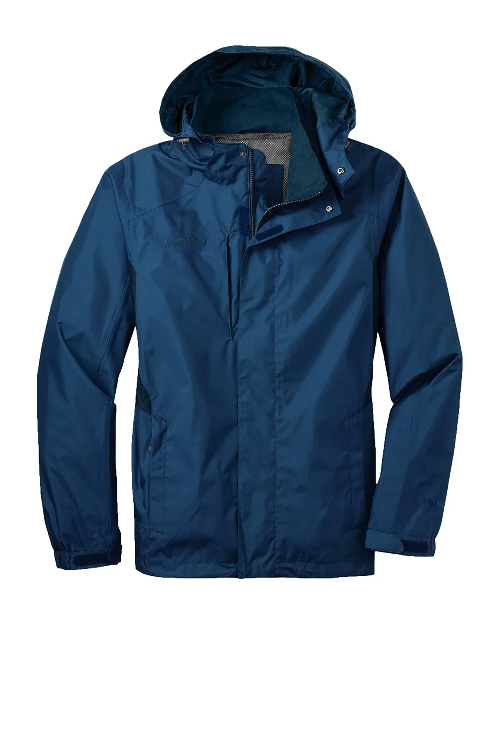 Eddie Bauer Mens Waterproof Full Zip Hooded Jacket - Deep Sea Blue  Exquisite Clothing Eddie-Bauer