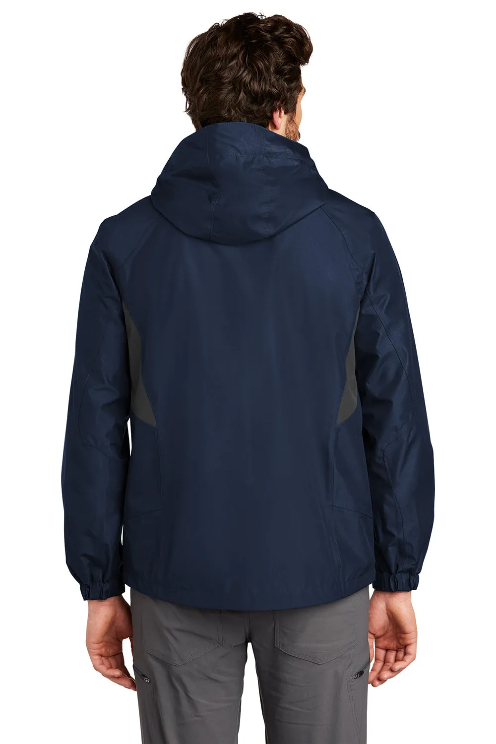 Eddie Bauer Mens Waterproof Full Zip Hooded Jacket - River Navy Blue  Exquisite Clothing Eddie-Bauer