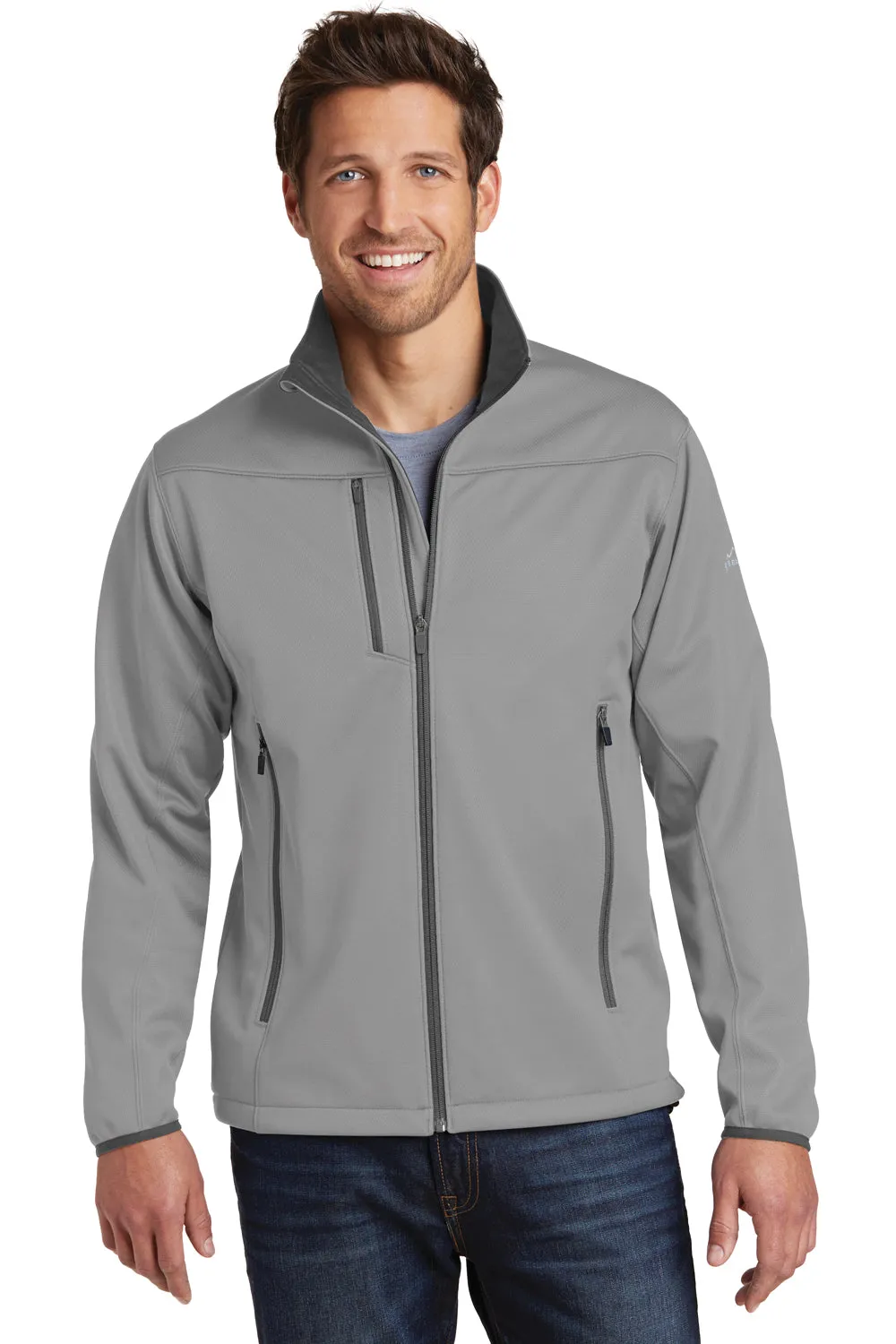 Eddie Bauer Mens Waterproof Full Zip Jacket - Chrome Grey