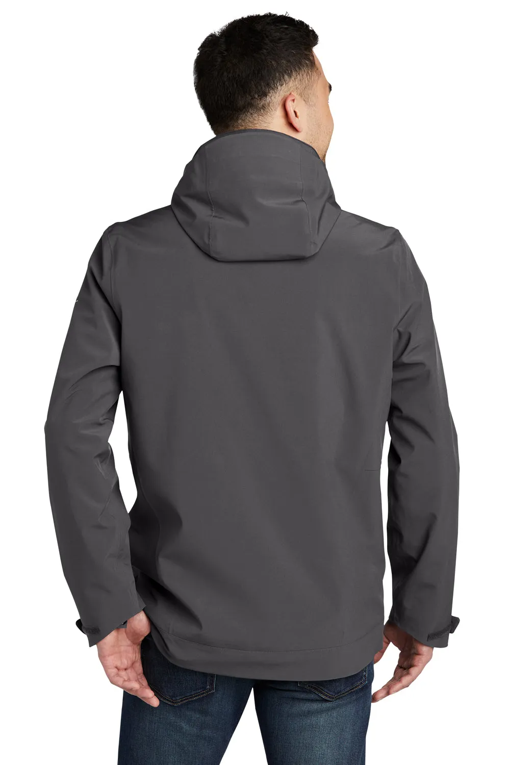 Eddie Bauer Mens WeatherEdge 3-in-1 Water Resistant Full Zip Hooded Jacket - Steel Grey/Metal Grey  Exquisite Clothing Eddie-Bauer