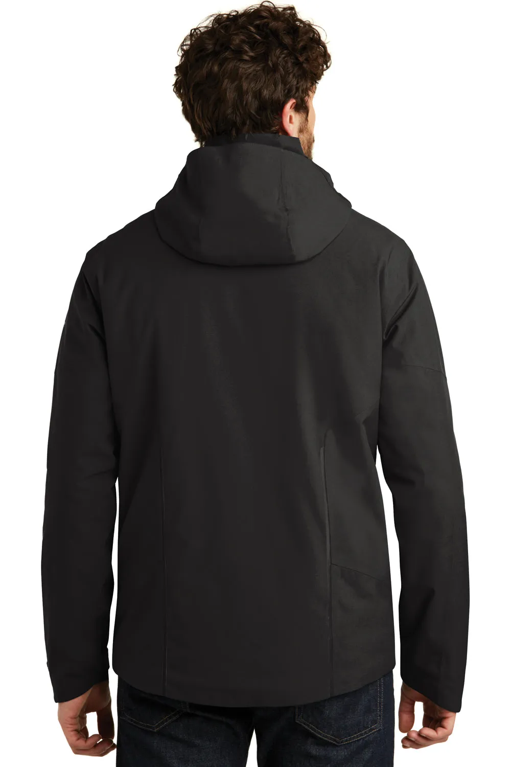 Eddie Bauer Mens WeatherEdge Plus Waterproof Full Zip Hooded Jacket - Black  Exquisite Clothing Eddie-Bauer