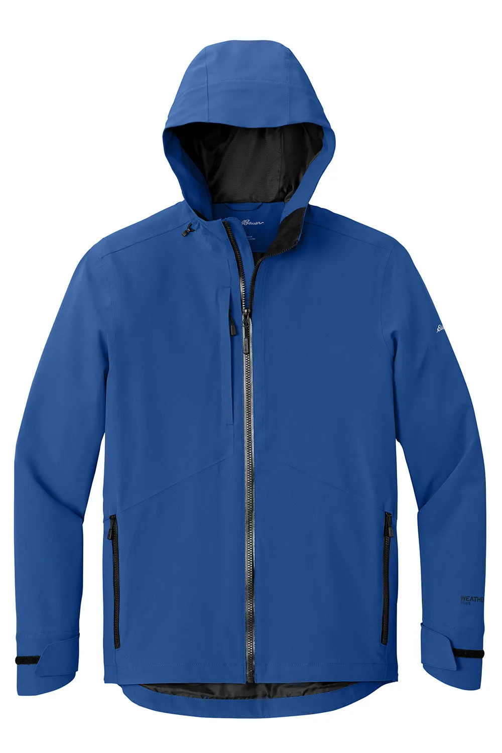 Eddie Bauer Mens WeatherEdge Plus Waterproof Full Zip Hooded Jacket - Cobalt Blue