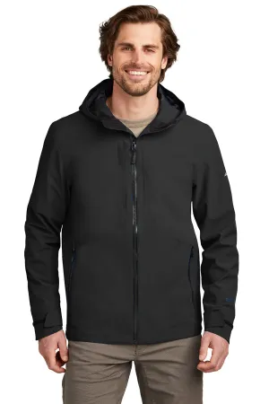 Eddie Bauer Mens WeatherEdge Plus Waterproof Full Zip Hooded Jacket - Deep Black  Exquisite Clothing Eddie-Bauer