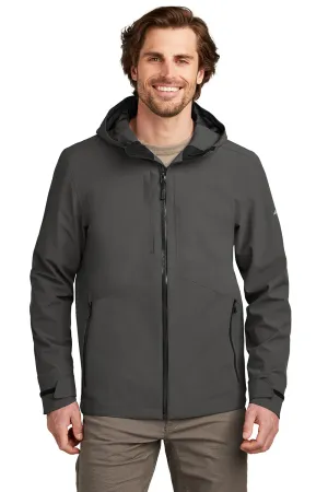 Eddie Bauer Mens WeatherEdge Plus Waterproof Full Zip Hooded Jacket - Iron Gate Grey  Exquisite Clothing Eddie-Bauer