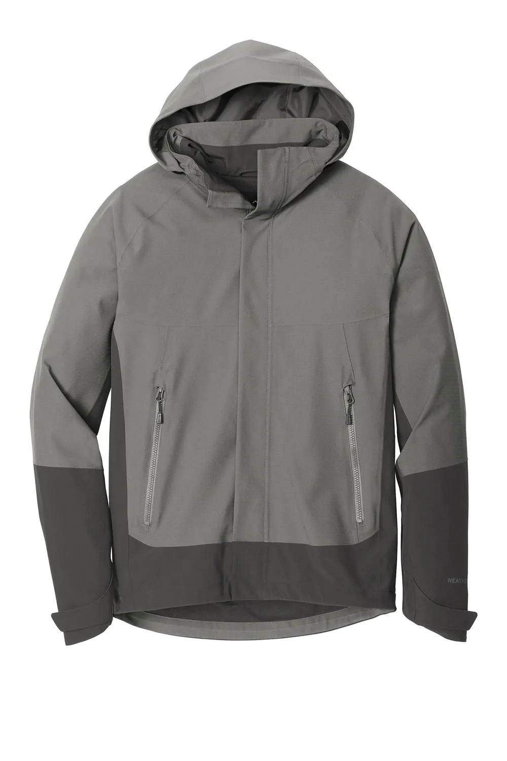 Eddie Bauer Mens WeatherEdge Waterproof Full Zip Hooded Jacket - Metal Grey  Exquisite Clothing Eddie-Bauer