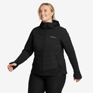 Eddie Bauer Plus Size Women's MotionLoft Hybrid Down Jacket - Black Eddie Bauer