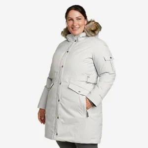 Eddie Bauer Plus Size Women's Superior Down Stadium Parka Jacket - Cement Eddie Bauer