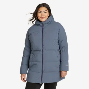 Eddie Bauer Plus Size Women's Winter Coat Glacier Peak Seamless Stretch Down Parka Puffer Jacket - Blue Eddie Bauer