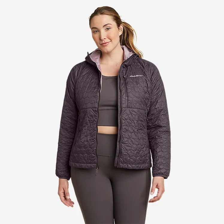 Eddie Bauer Women's Astrolite Hooded Jacket - Aubergine Eddie Bauer