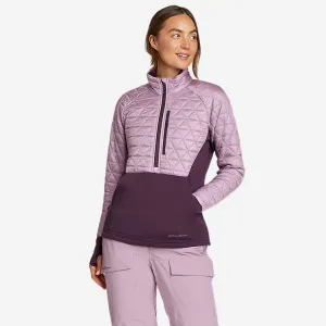 Eddie Bauer Women's Chair Six Hybrid 1/2-Zip - Dusty Iris Eddie Bauer