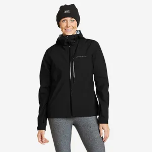 Eddie Bauer Women's Cloud Cap 3L Waterproof Rain Jacket - Black Eddie Bauer
