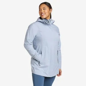 Eddie Bauer Women's Cloud Cap Stretch 2.0 Parka Jacket Lightweight Rain Coat - Blue Smoke Eddie Bauer