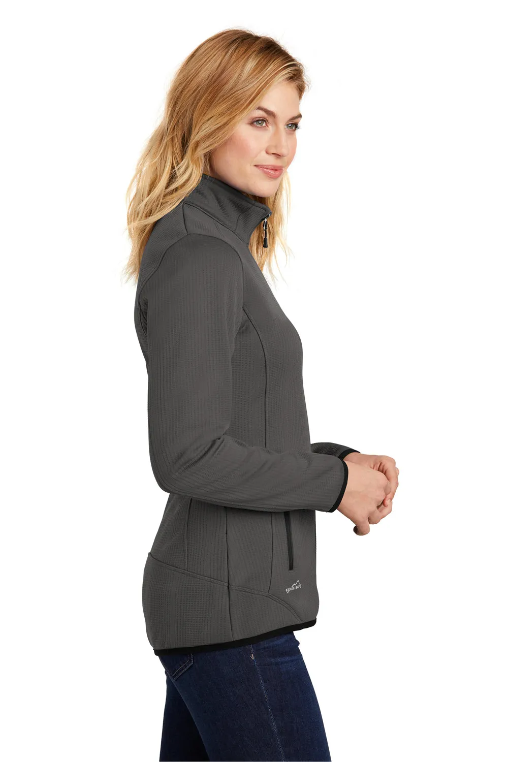 Eddie Bauer Womens Dash Pill Resistant Full Zip Jacket - Steel Grey  Exquisite Clothing Eddie-Bauer