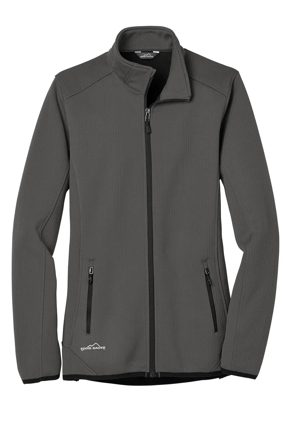Eddie Bauer Womens Dash Pill Resistant Full Zip Jacket - Steel Grey  Exquisite Clothing Eddie-Bauer