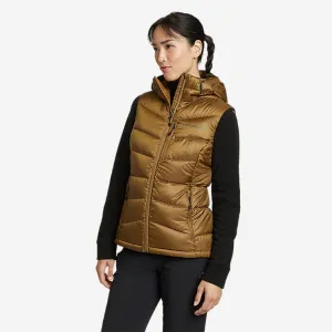 Eddie Bauer Women's Downlight 2.0 Hooded Vest - Antique Bronze Eddie Bauer